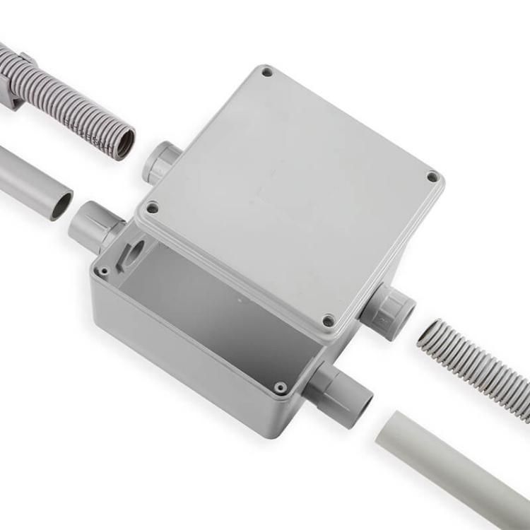 Grey Plastic Flexible Conduit Pipe Electrical Corrugated Conduit
