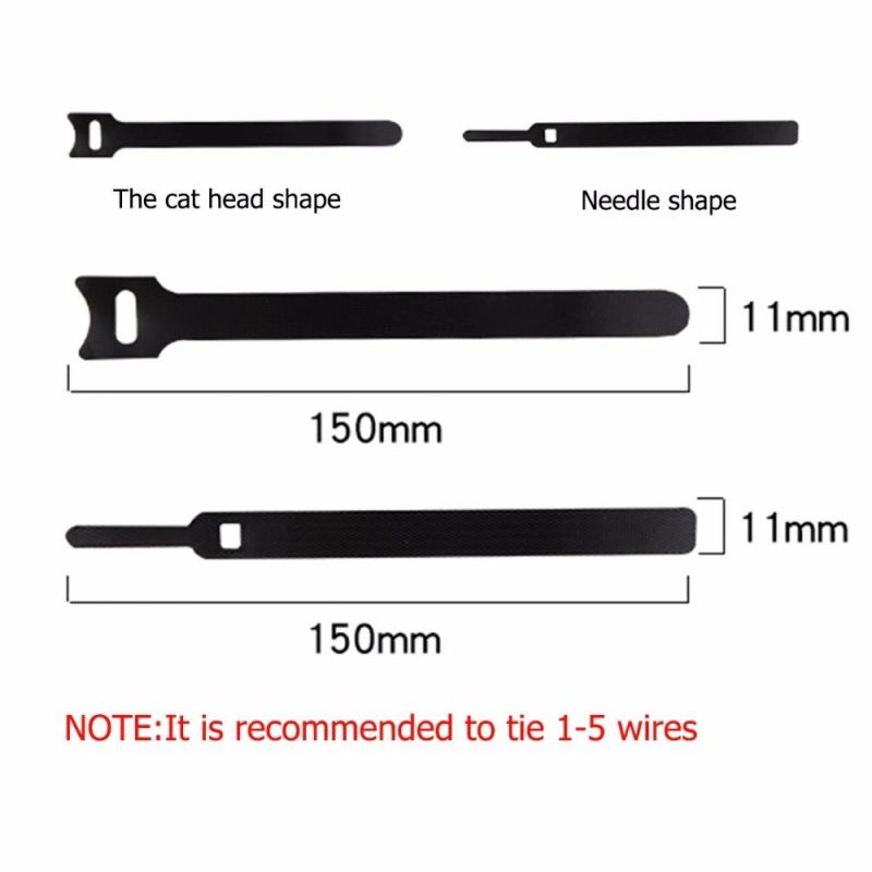 Reusable Zip Ties Fastening Cable Ties Straps for Phones Wire