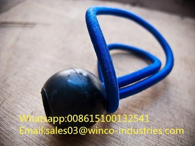 Elastic Ball Loop Bungee Cord/9′′ Black Bungee Cord Loop Environmental Protection Cord Bungees
