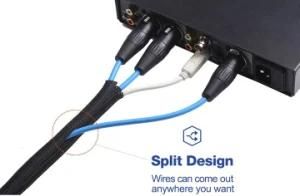 Self-Closing and Overlapping Edge Pet PA Filament Knitted Sleeve Protection Applied for Automotive
