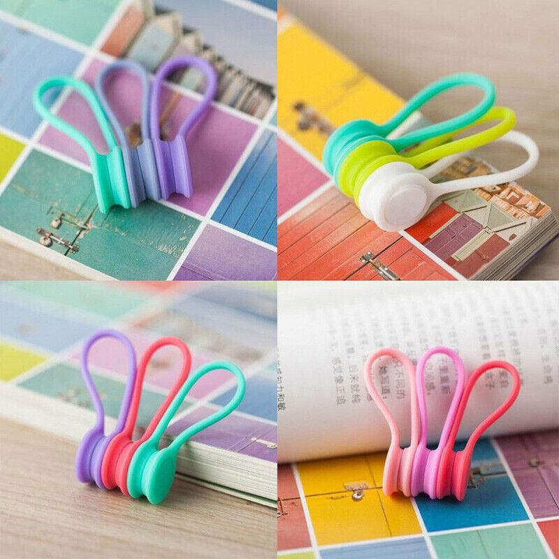 Magnetic Headphone Cord Winder Wrap Organizer Cable Ties Silicone Holder