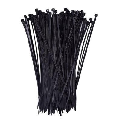 Best Quality Custom Color 100 PCS Black Strap Nylon 66 Cable Tie Self-Locking Plastic Zip Ties