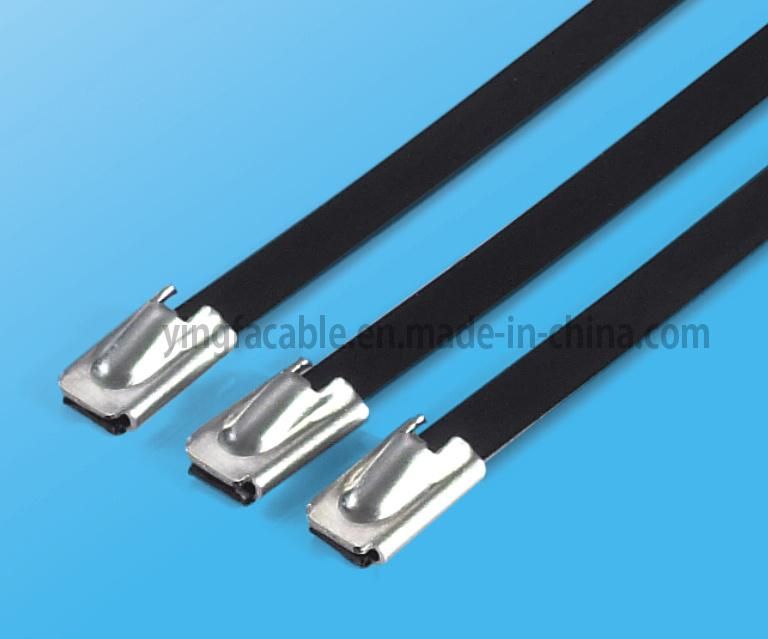 PVC Jacket 201 Stainless Steel Cable Ties for General Bundling