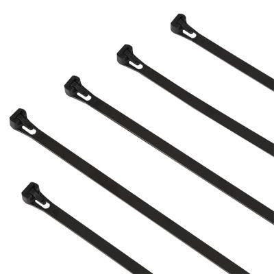 Manufacturer 4.8*300mm Plastic Nylon 66 Wire Reusable Zip Ties