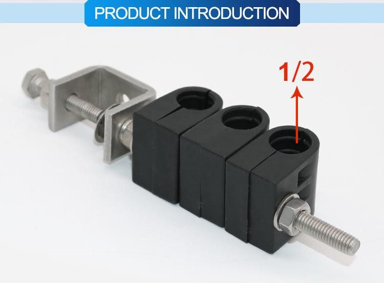 Fiber Optic Feeder Cable Clamps / Rru Cable Clamps