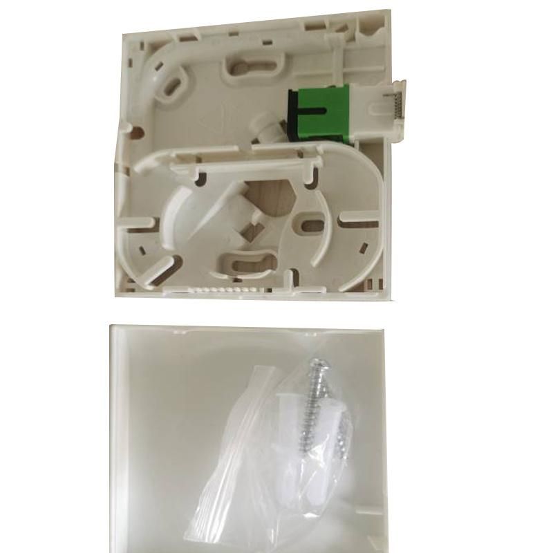 1 Ports Cores Wall Mounted Socket Panel Box Mini FTTH Faceplate Panel Fiber Optic Terminal Box