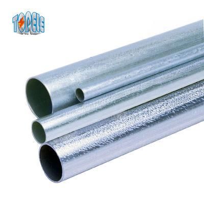 EMT Steel Conduit UL797 1/2&3/4 Tuberia/Tube with Pre-Galvanzed and Hot-Dipped Galvanized for OEM ODM