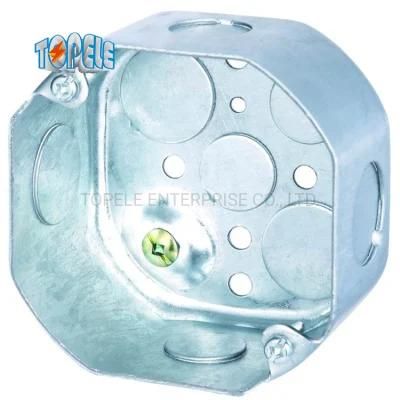 UL 1-1/2 Deep Steel Octagon Junction Box for Electric Conduit