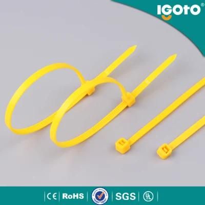 Black Nylon 66 Cable Tie Zip Tie Listed UV Resistance Plastic Self-Locking