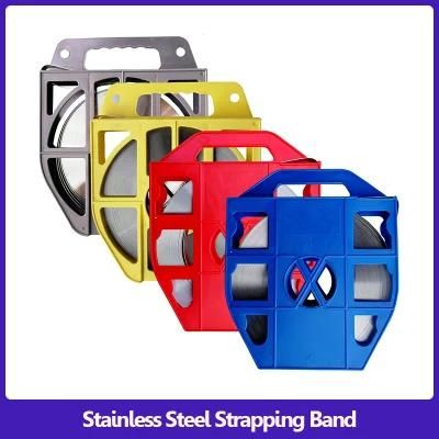 Factory Wholesale Customized 304 316 Stainless Steel Strapping Cable Ties Steel Strip Band Baling Giant Band