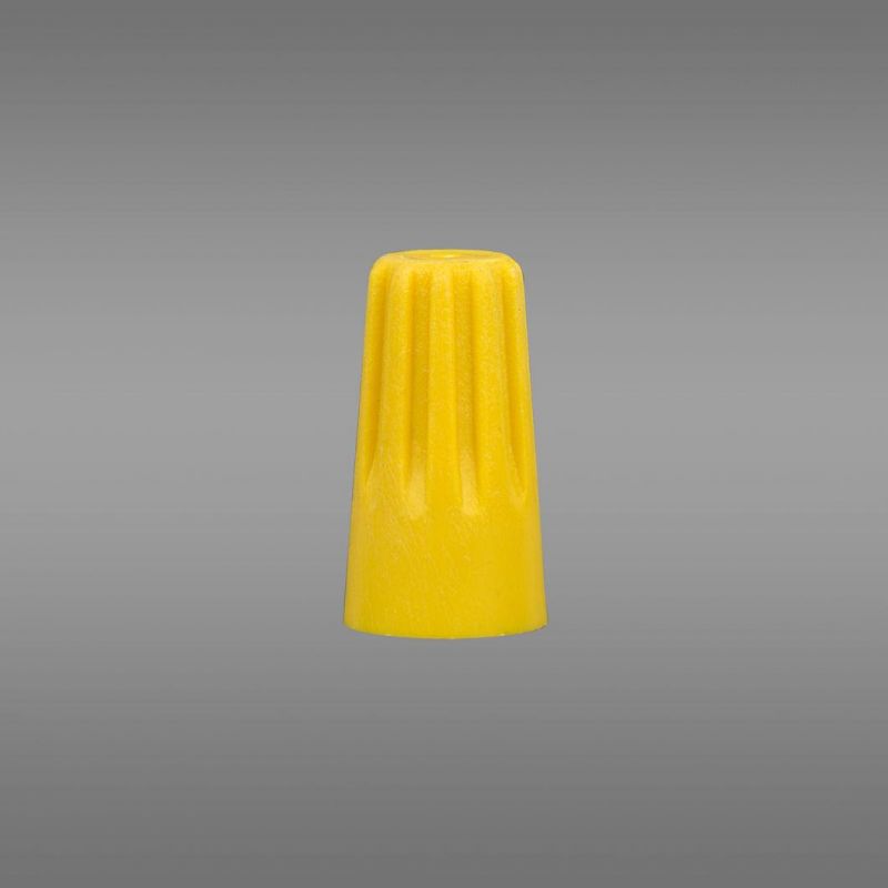 PVC Electrical Spiral End Connector with Screw with CE P74 Yellow