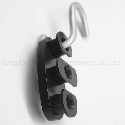 ABS Plastic Body S Type Galvanized Hook FTTH Cable Tension Clamp