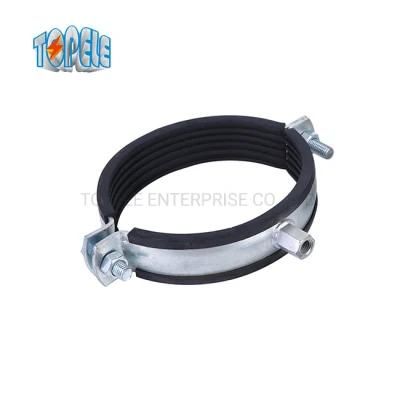 Factory Direct Sale Hot Selling Promotional Flexible Rubber Pipe Clamp/Rubber Lined Pipe Clips