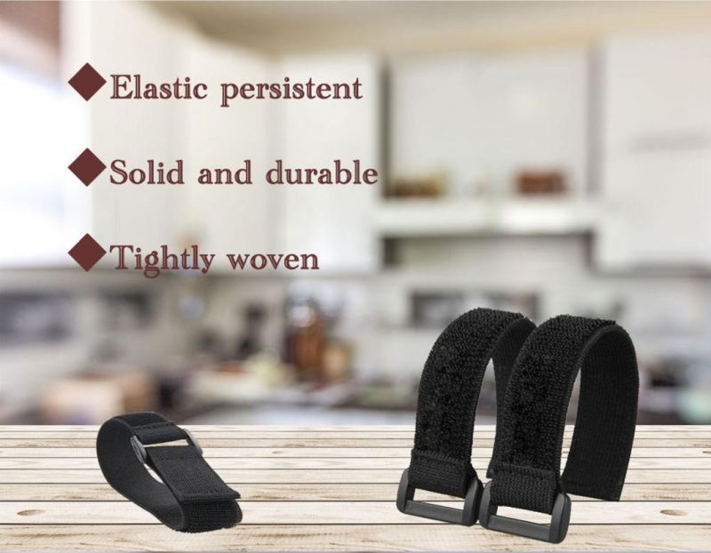 Reusable Buckle Elastic Hook & Loop Cable Tie