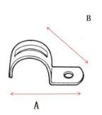 Galvanized EMT Conduit Fittings One Hole EMT Conduit Strap