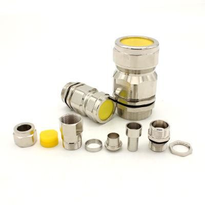Metal Ex-Proof Armoured Cable Gland Atex Single Double Cable Connector
