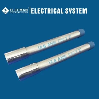 UL6 ANSI C80.1 Rigid Steel Conduit (RSC Conduit) Electrical Cable Conduit Rigid Tubing