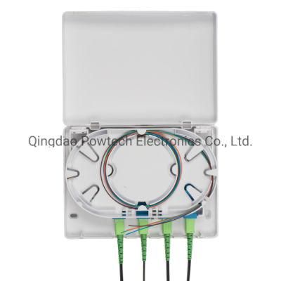 4 Fibers Wall-Mounted FTTH Distribution Box