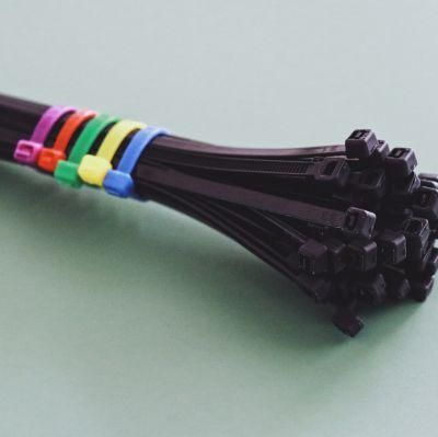 White Self-Locking 100PCS/Bag 7.6X200-7.6X700mm Zip Kabelbinder 4.8 Ties Nylon Cable Tie Hot