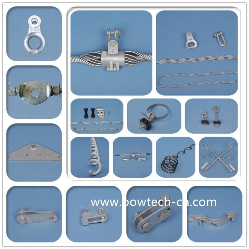 ADSS Hardware Galvanized Steel Suspension Clamp for 200m-300m Span