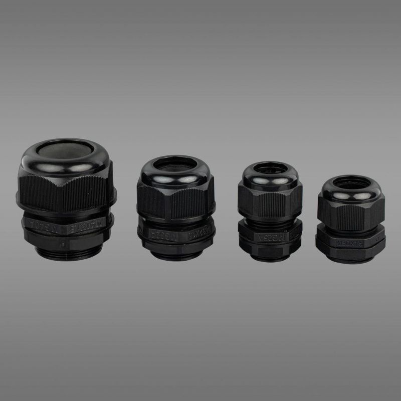 A Grade Black Nylon Cable Glands with Rubber Washer Mg20