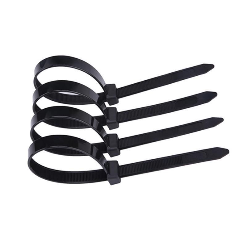 plastic rope fixing tie Single head insertion fixing, black & white UL94V-2 nylon wire ties