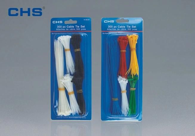 Chs Top Brand 7.6*600mm Heavy Duty Nylon PA66 Self Locking Plastic Cable Ties