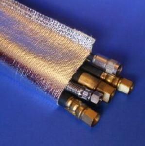 China Made Aluminum Film Cover Glass Fibre Woven Sleeving Hose Protection 16949