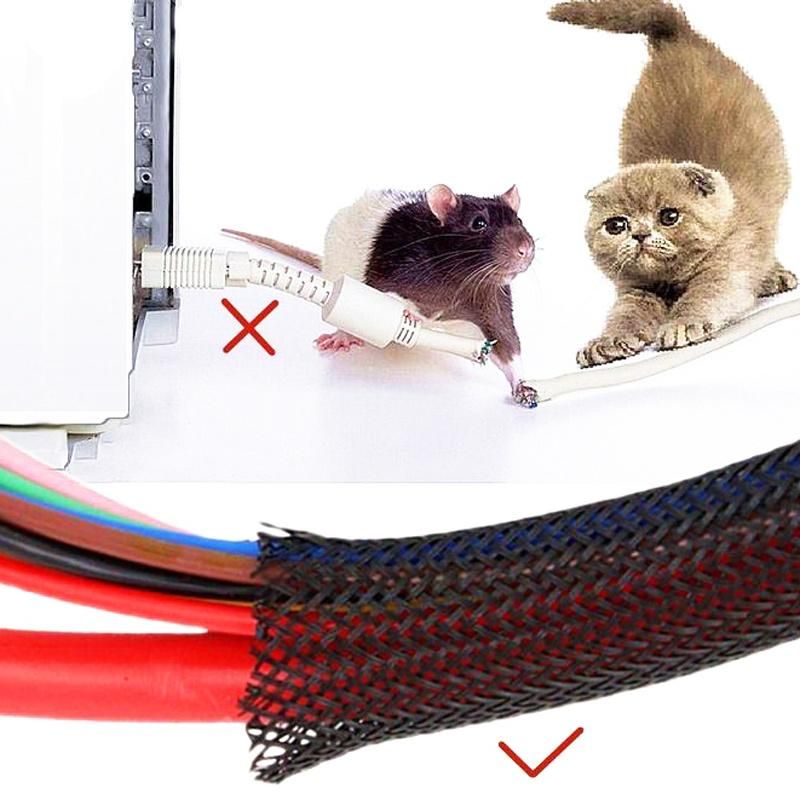 Flexible Pet Expandable Braided Sleeving for Cords Management and Tidy