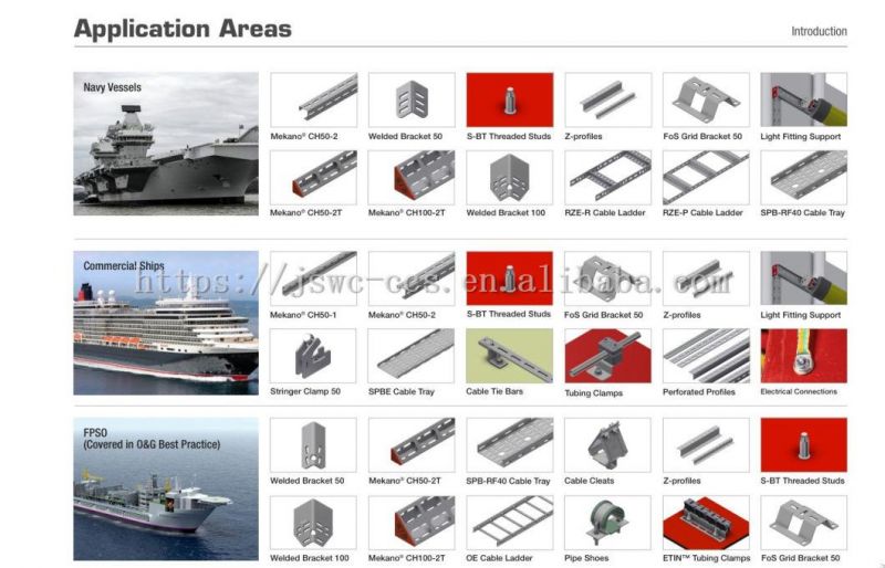 Galvanized Steel Cable Tray and Perforated Cable Tray Supporting System