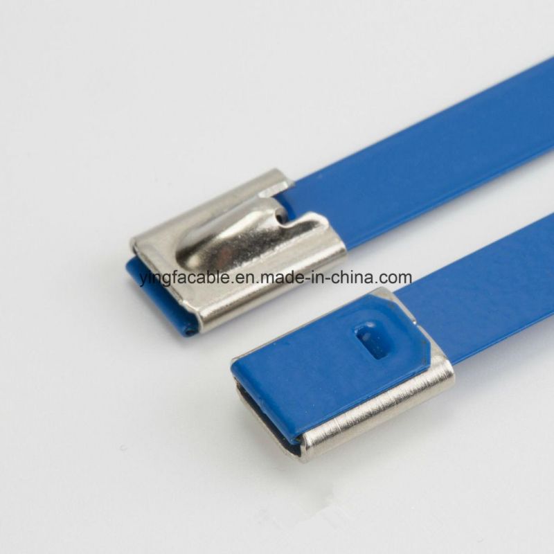 Free Sample Self-Locking Stainless Steel Cable Ties with Coating 7.9X800mm