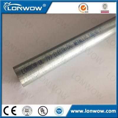 UL Listed Electrical Galvanized EMT Conduit Pipe