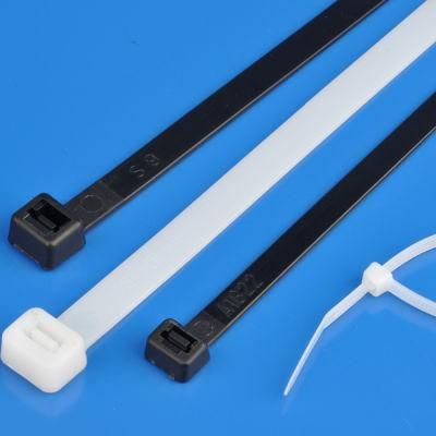 Cable Tie, White, Black, Self-Locking, Releasable 3.5*150