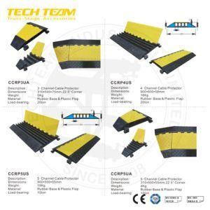 1-5 Channels PVC Cable Cross Ramp Rubber Cable Protector