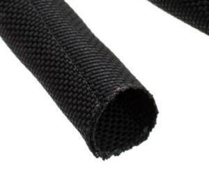 Self-Closing Overlapping Edge Pet or PA Fibre Knitted Sleeve Protection Applied for Automobile