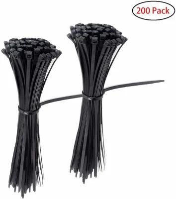 Cable Zip Ties Nylon Self Locking Wire Ties 4 Inch 200 Pieces Black