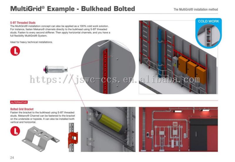 Galvanized Steel Cable Tray and Perforated Cable Tray Supporting System