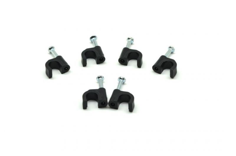Hot Sale Cable Clips with Steel Nail, Cable Management, Electrical Wire Cord Tie Holder