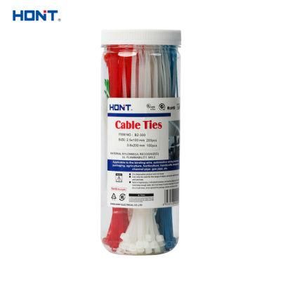 Plastic Ht-7.2*150mm Self Locking Nylon Cable Tie with TUV