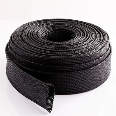 Fiberglass Electrical Insulation Motor PVC Sleeve Braided Cable Sleeving