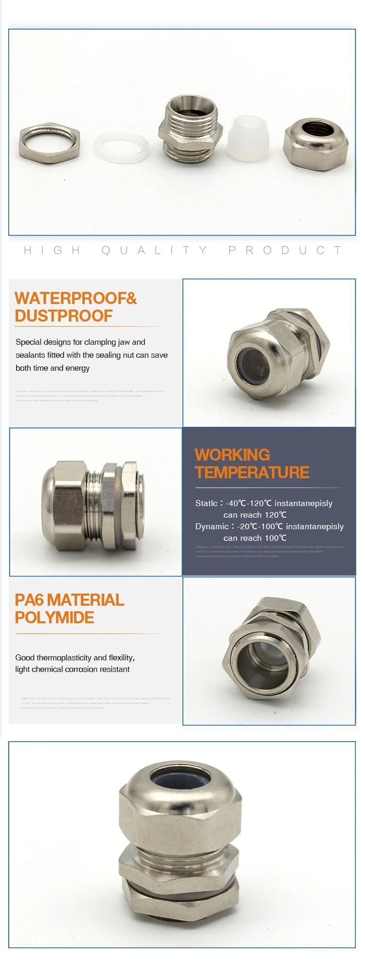 Best Sell Brass Sillicon Rubber Cable Gland Anti-Explosion Durability Direct Distributor Standard Gland