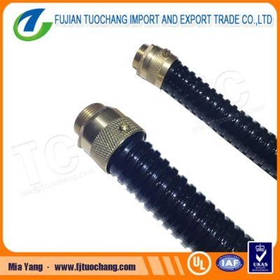 Black and Grey PVC Coated Metal Flexible Conduit