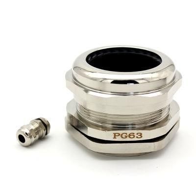 Pg11 High Quality Brass Cable Gland with Silicon Rubber Insert Connector of Terminals