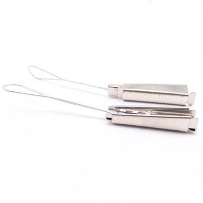 FTTH Optical Fiber Drop Steel Adjustable Wire Clamp