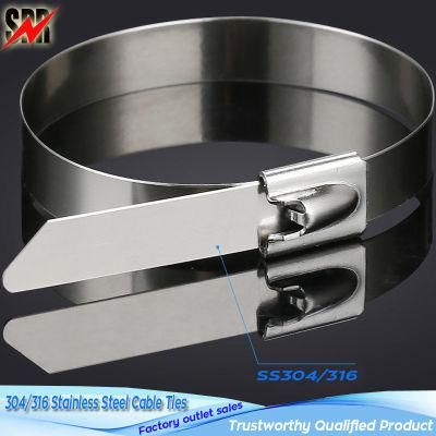 4.6X400mm Stainless Steel Self-Locking Cable Ties