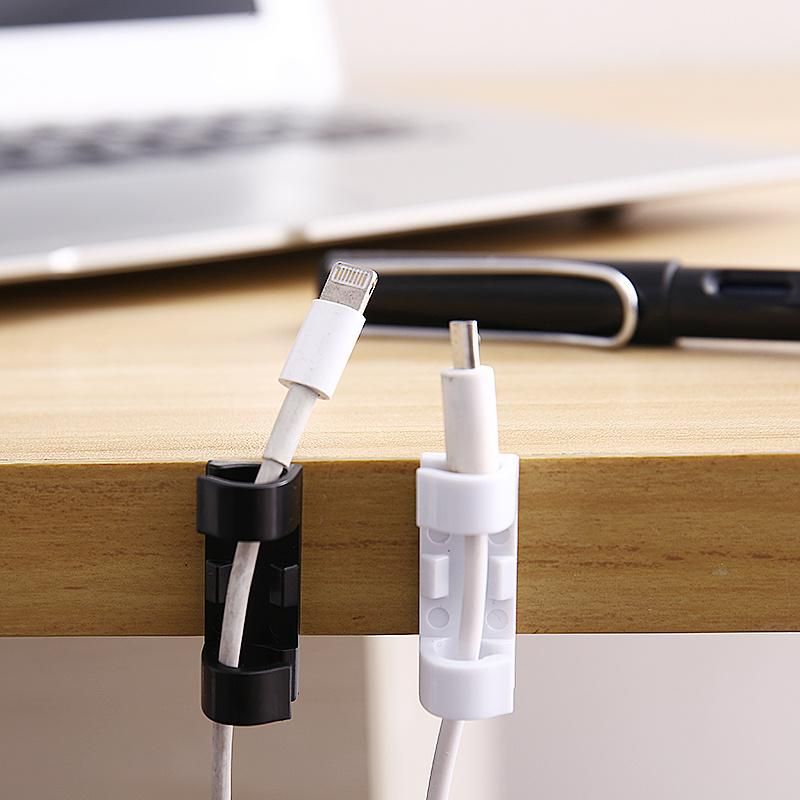 Cable Winder Earphone Cable Organizer Wire Storage Silicon Charger Cable Holder Clips for MP3 Mouse Earphone