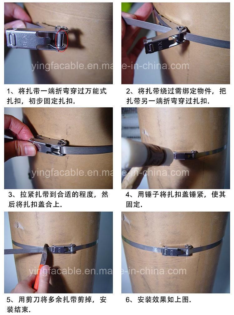Customized Stainless Steel Cable Tie Band for Ratch Wehhl