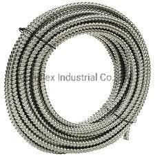 Stainless Steel 304 Stripwound Interlock Conduit for Protecting Cable / Wire