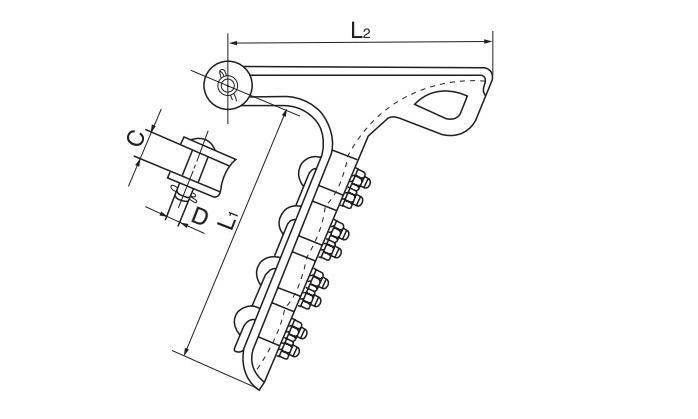 Tension Clamp, Suspension Clamp, Assembling with Iron Fittings