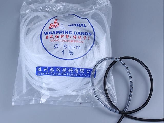 PE Spiral Wrapping Band Hose Cable Wire 6mm